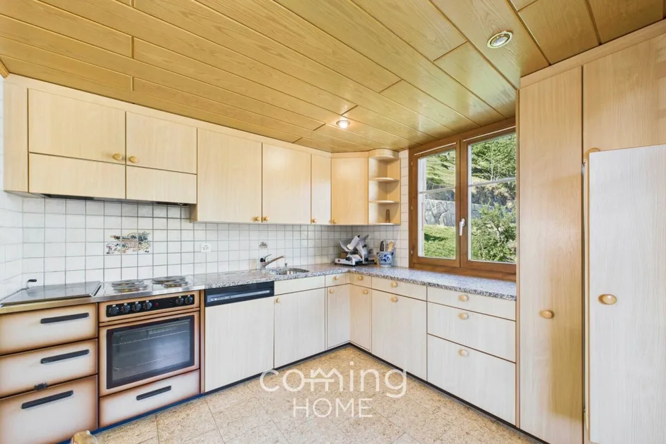 Walliser Chalet-Feeling in Embd - 3.5-Zimmer-Wohnung mit Bergsicht und Zweitwohnsitz