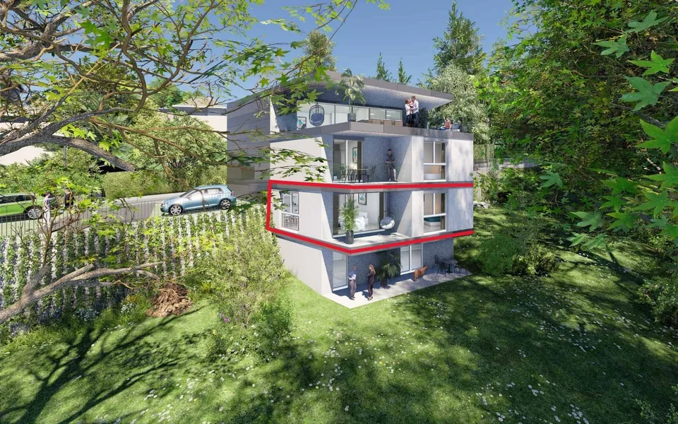 Dernier 4.5 pièces NEUF orienté sud avec balcon - Découvrez-le en immersion 3D !