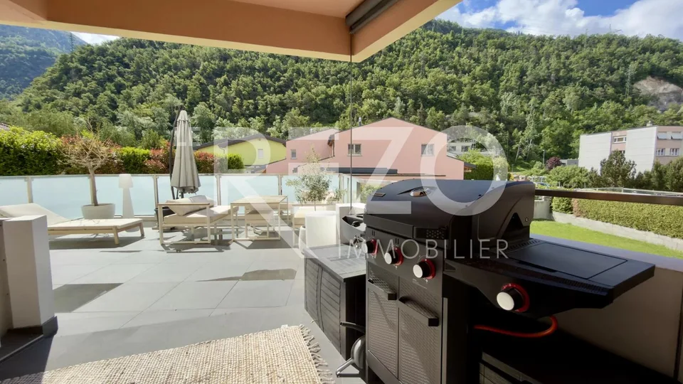 Appartamento 4.5 locali con grande terrazza. Chippis