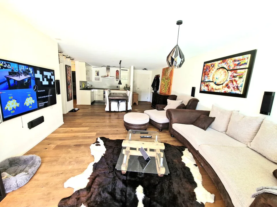 Appartement de jardin neuf (résidence secondaire) avec une vue de rêve à proximité des remontées mécaniques Motta Naluns