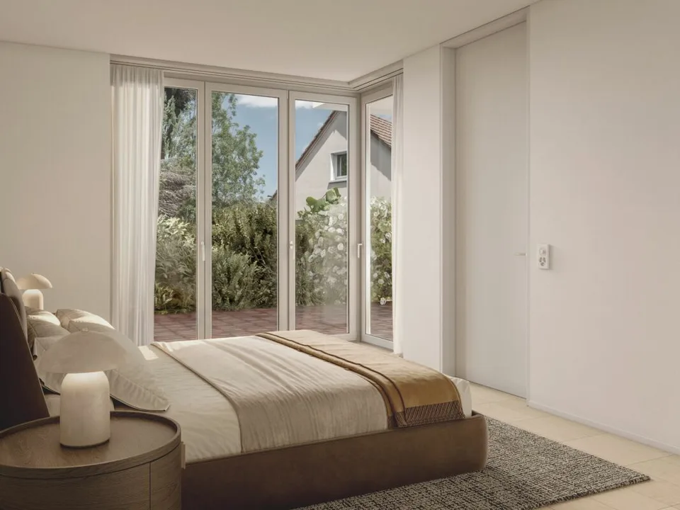 Grosszügige 3.5 Zimmer-Gartenwohnung im Grünen