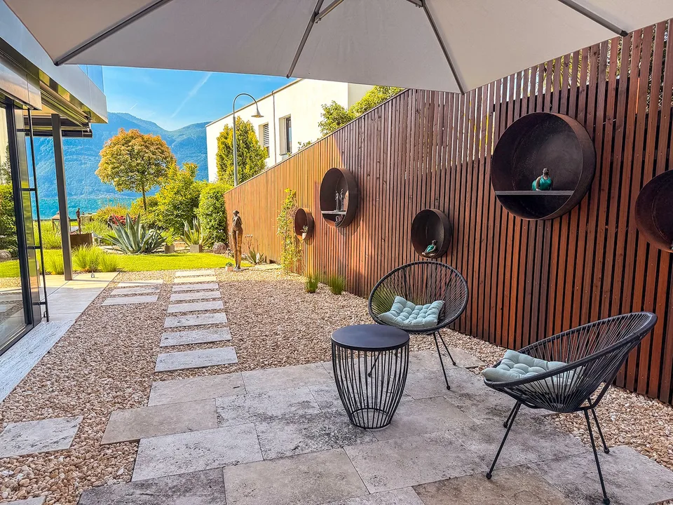 3,5 Zimmerwohnung mit garten und Panoramablick