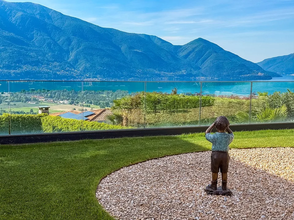 3,5 Zimmerwohnung mit garten und Panoramablick