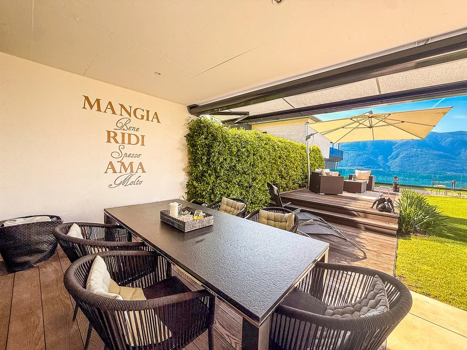 3,5 Zimmerwohnung mit garten und Panoramablick