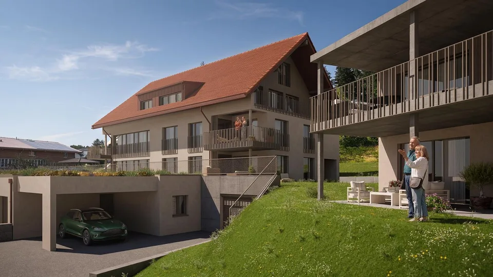 4,5-Zimmer-Neubau-Eigentumswohnung mit Weitblick in Lüterswil (Bucheggberg)