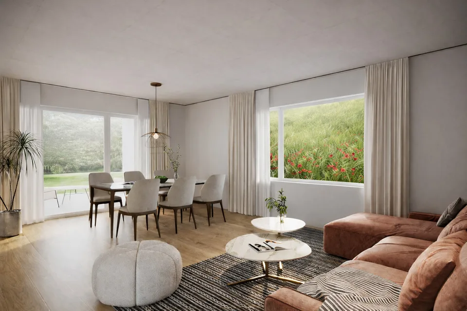 Appartement de jardin attractif avec grande pièce polyvalente