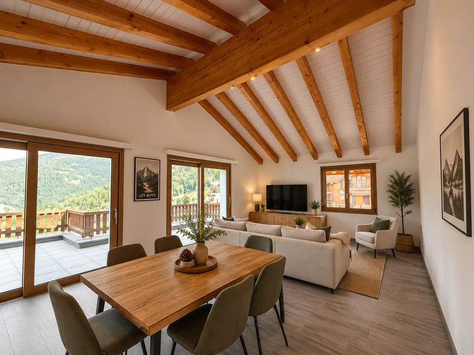 Magnifique attique avec vue imprenable