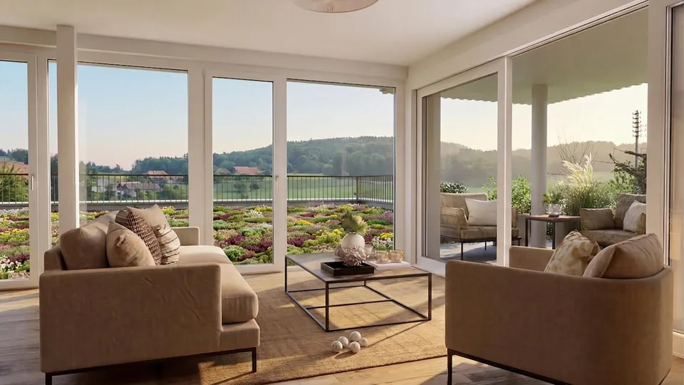 Appartamento nuovo di 4,5 locali con vista panoramica a Lüterswil (Bucheggberg)