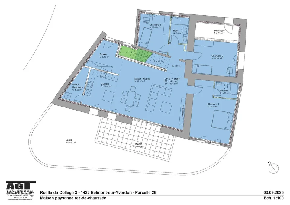 Belmont-sur-Yverdon In vendita casa di villaggio di 4.5 locali al pianterreno