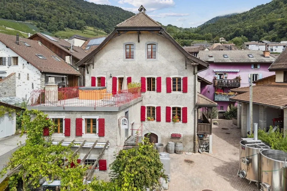 Selten! im authentischen Dorf Ollon, Winzerhaus & Anbau