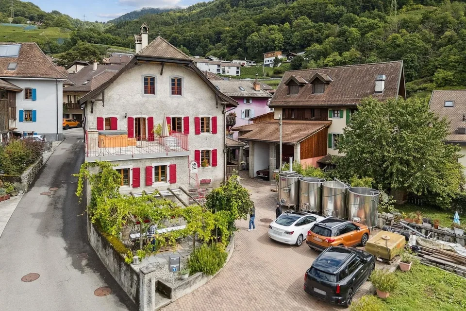 Selten! im authentischen Dorf Ollon, Winzerhaus & Anbau