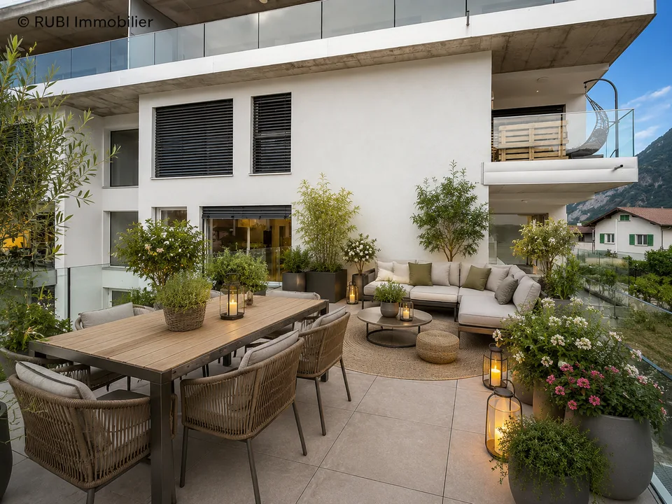 Schönes neues 4.5-Zimmer-Apartment mit großer Terrasse