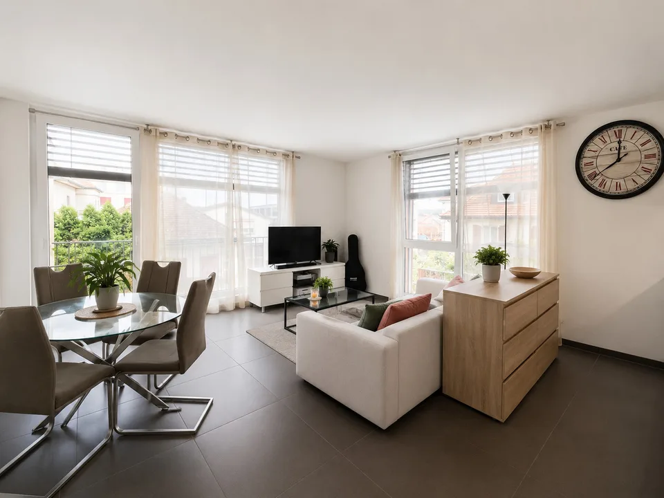 Spacieux appartement meublé de 2,5 pièces avec balcon - Romont