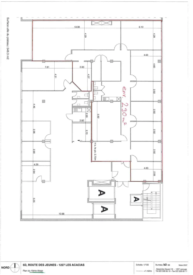 Fläche für Werkstatt oder Büro von 290 m² in Carouge