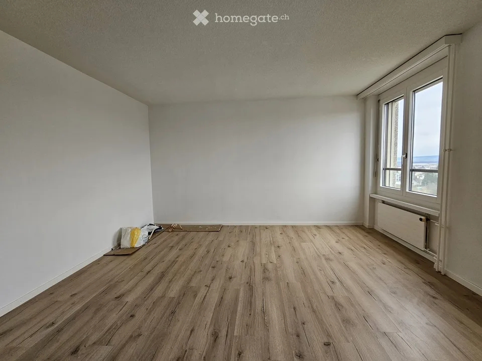 Helle 1.5-Zimmer-Studiowohnung im 12. Stock mit atemberaubender Aussicht in Grenchen