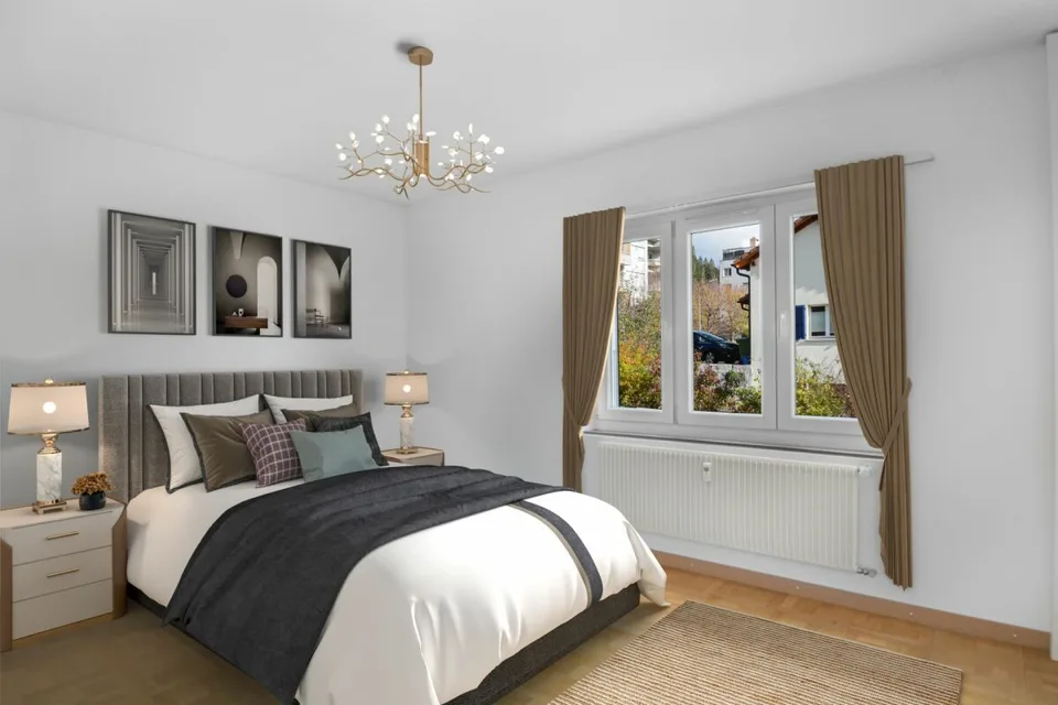 Tramelan, schönes 3.5-Zimmer-Apartment im oberen Erdgeschoss