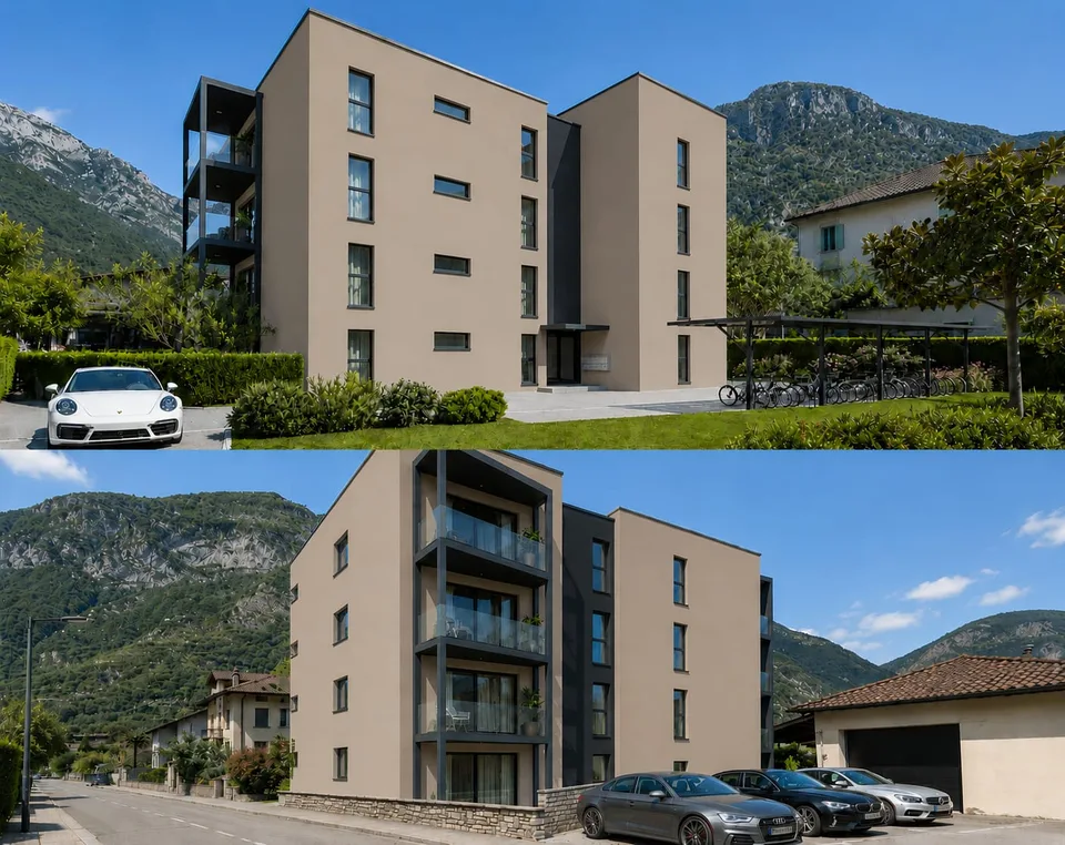 Moderne 2.5-Zimmer-Wohnung mit Bergblick in Biasca