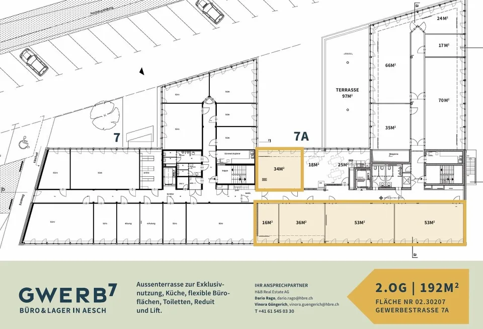 177m² Ready-to-occupy Top Office Spaces in Aesch - GWERB7