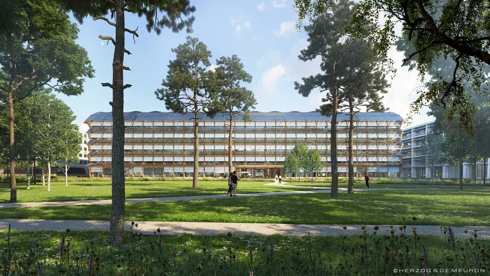 1'450 m² Schaufenster im Erdgeschoss: Showroom, Café oder Praxis im Main Campus, Basel