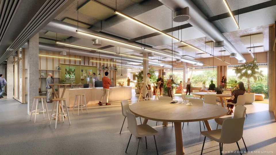 1'450 m² Schaufenster im Erdgeschoss: Showroom, Café oder Praxis im Main Campus, Basel