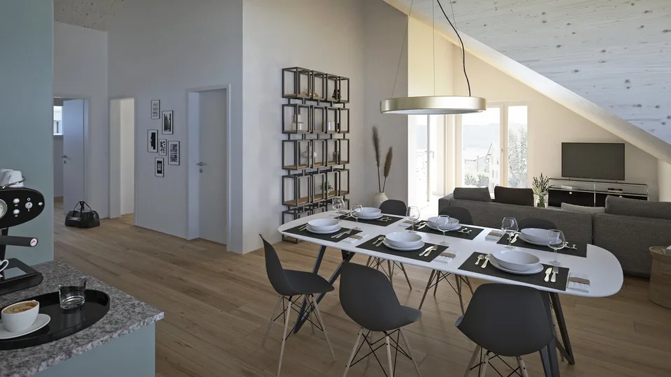 Diverse nuove appartamenti mansardati 3½ locali a Stüsslingen