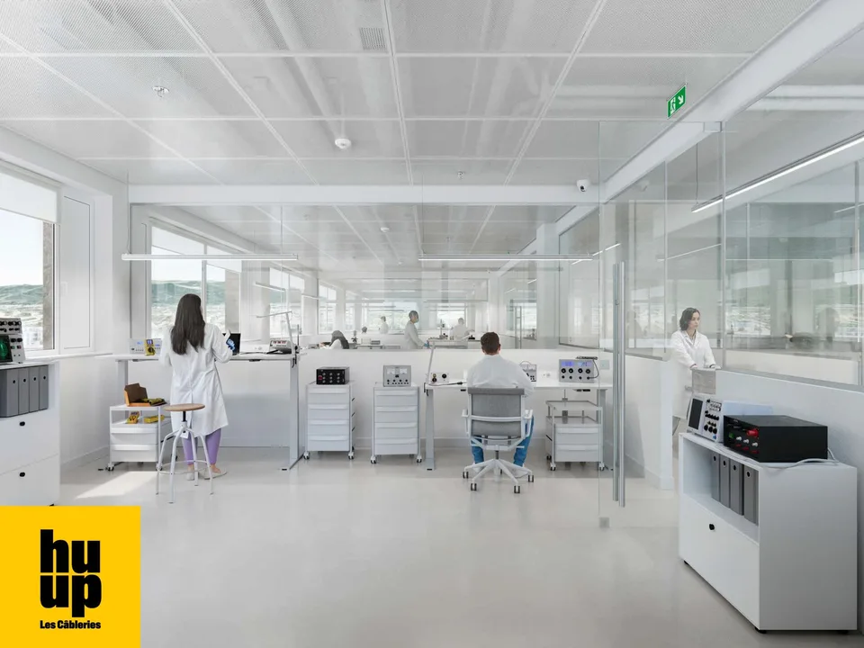 Uffici e laboratori divisibili da 350 m2 in affitto a Ecublens