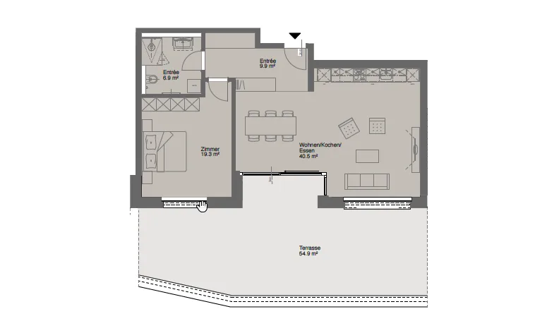 Moderne 2.5-Zimmer-Wohnung in Küsnacht - Neubau