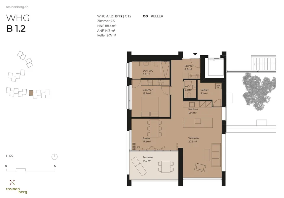 2.5 Zimmer Wohnung in Diessenhofen – foto 11 di 12