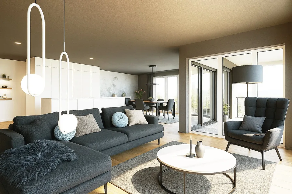 Exklusive 5.5-Zimmer-Wohnung mit Ausblick in Gommiswald