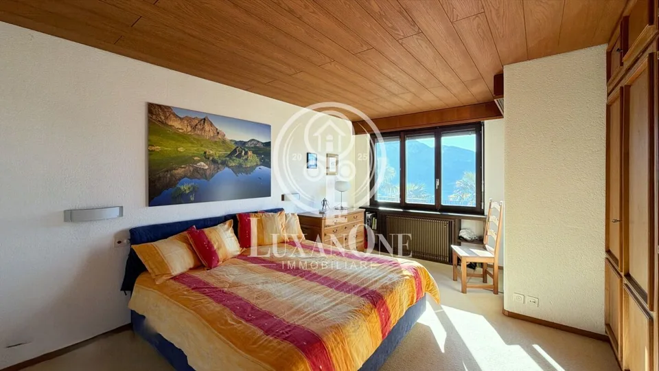 Fascino ticinese e panorama mozzafiato – 4.5 locali con vista lago a 180° – foto 15 di 18