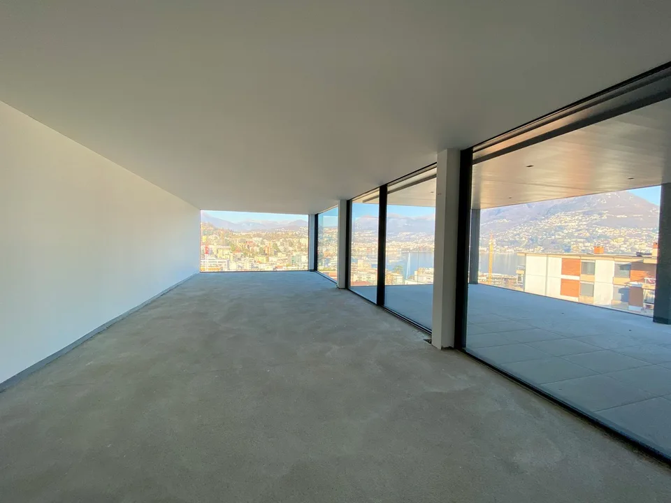 Esclusivo attico con splendida vista lago a Paradiso