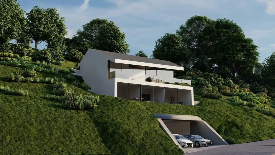Parcelle avec permis en force et projet pour une villa individuelle