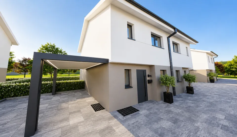 Élégante maison jumelée avec jardin privatif, terrasse et carport