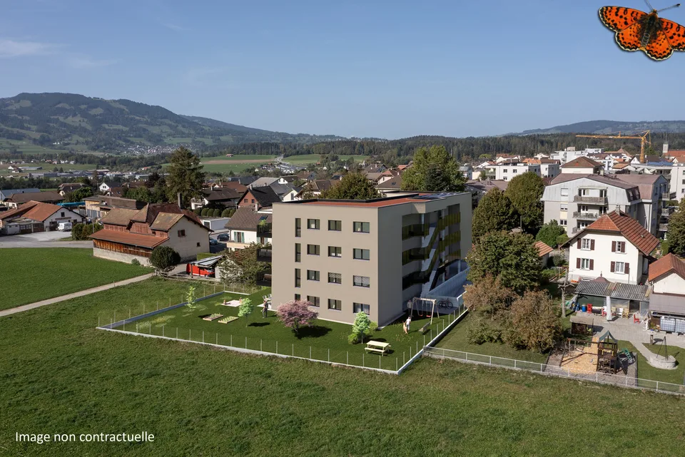 Superbe 4½ pièces à Broc avec grand balcon couvert ! – Foto 11 von 12