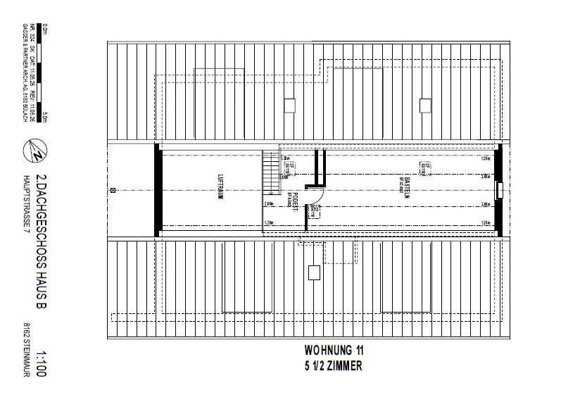 Moderne 5.5-Zimmer-Dach-Maisonette-Wohnung mit Balkon in Steinmaur