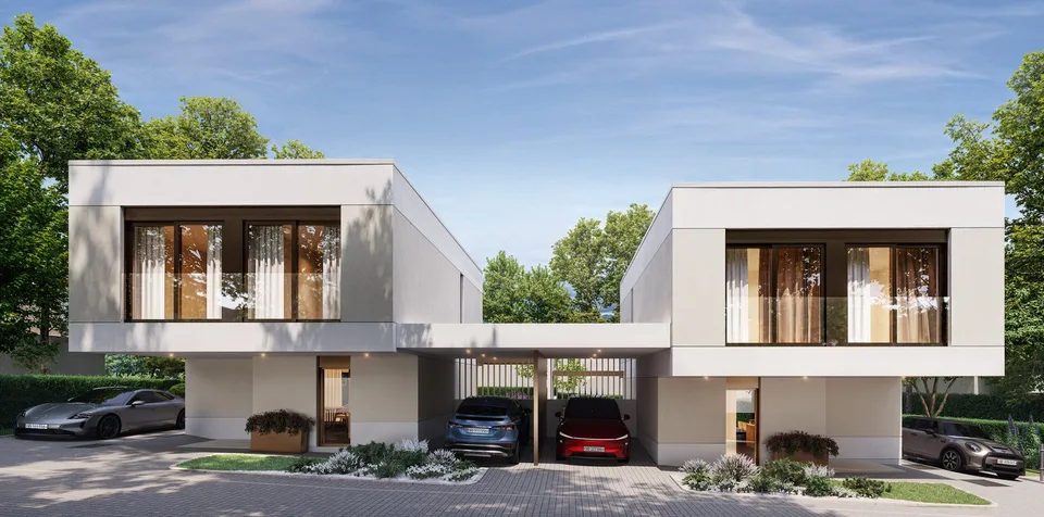 Zwei moderne Villen in Vésenaz