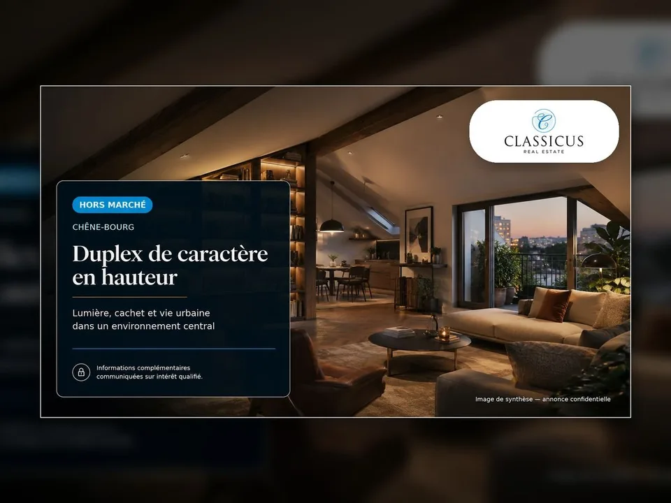 Duplex de caractère avec balcon, volumes mansardés et charme rare