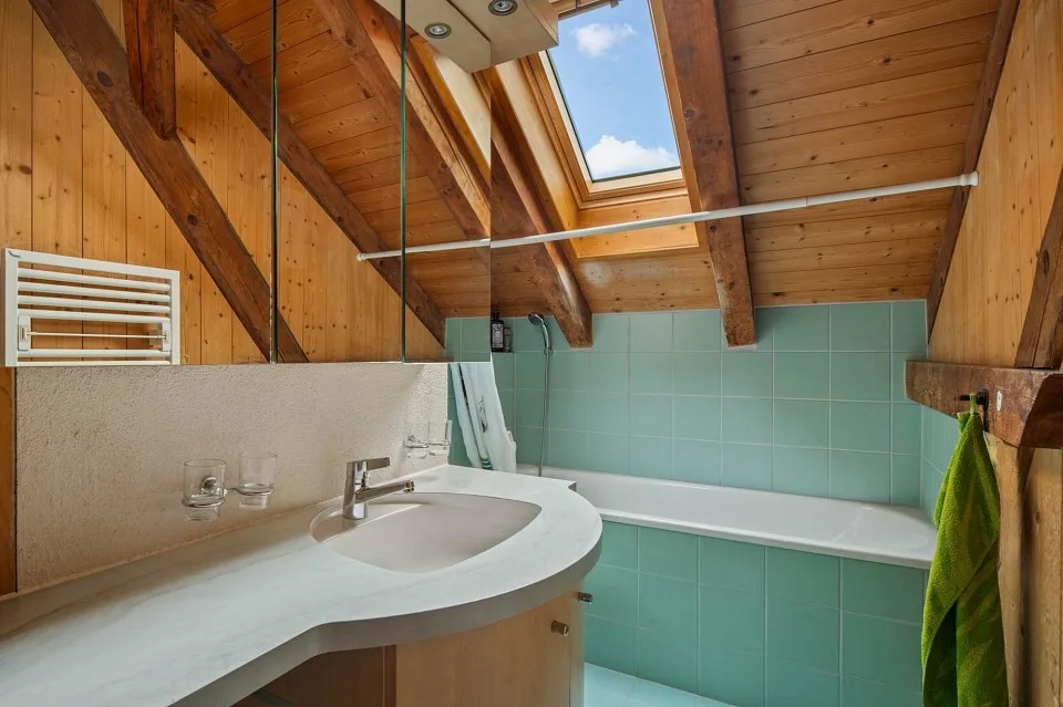 Charming attic apartment with studio