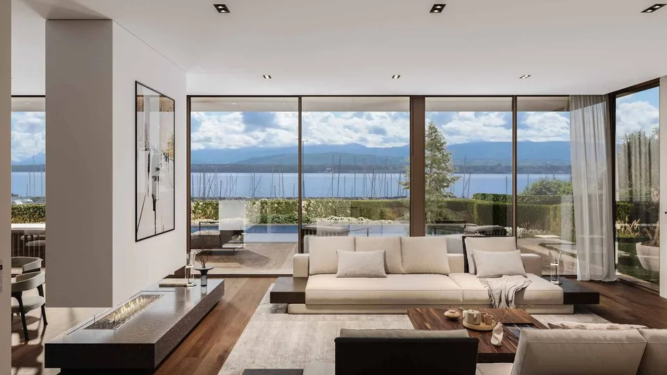 Villa d'eccezione sul lago - piscina a specchio & aree benessere