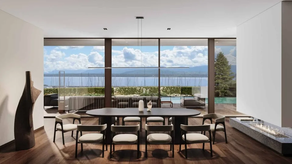 Villa d'eccezione sul lago - piscina a specchio e aree benessere – foto 6 di 13