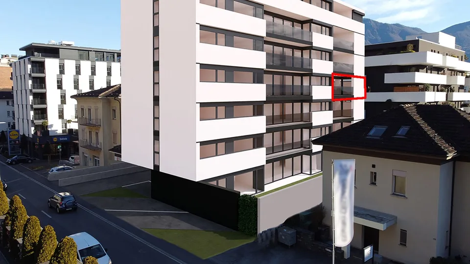 Appartement moderne d'une pièce avec balcon dans un emplacement stratégique à Locarno – photo 12 sur 14