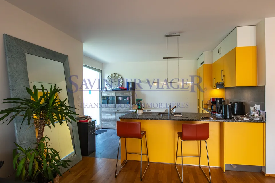 Carouge - Élégant 3 pièces avec vaste balcon et vue dégagée – Foto 8 von 13