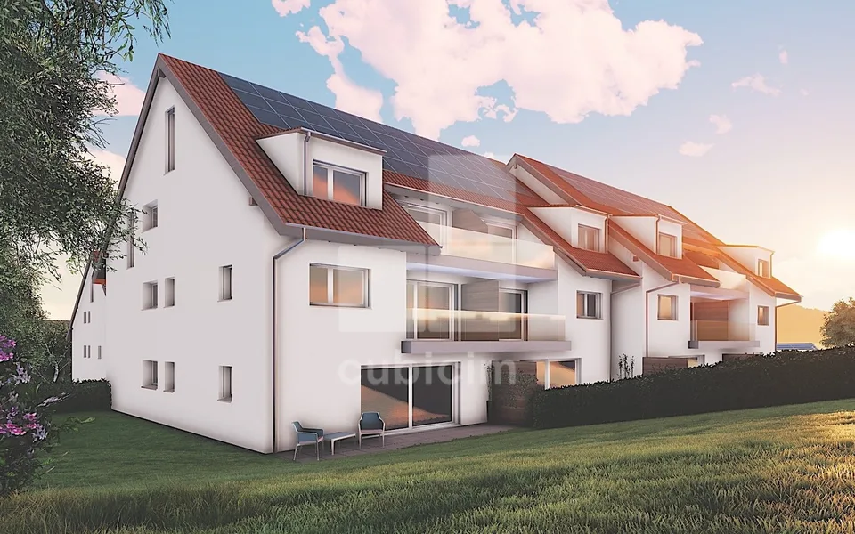 Appartement neuf de 3.5 pièces au rez-de-chaussée avec grand jardin