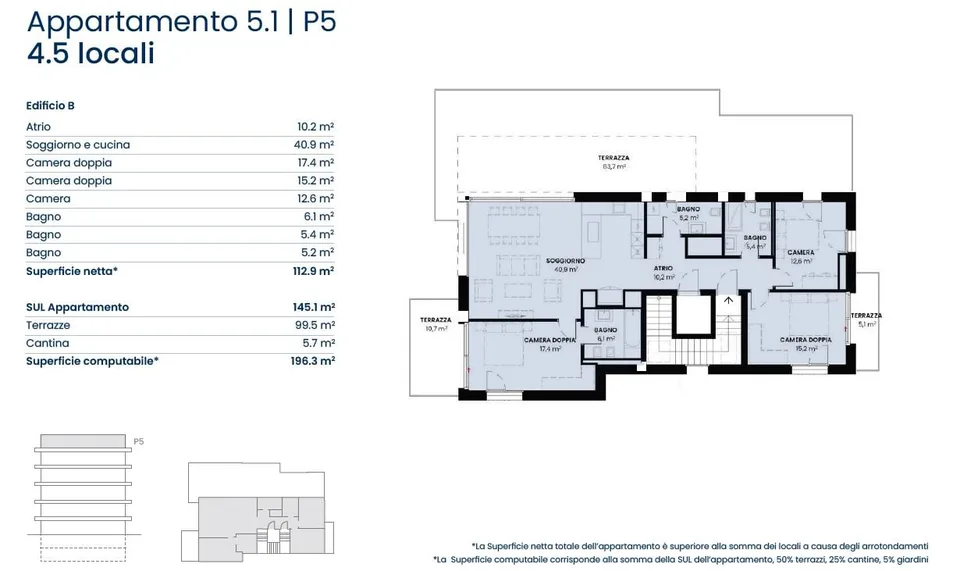 PREGASSONA – PARCO CERESIO, VIVEZ DANS LE CONFORT ET LE STYLE DANS UN APPARTEMENT EN ATTIQUE (A.5.1-B.5.1) – photo 10 sur 10