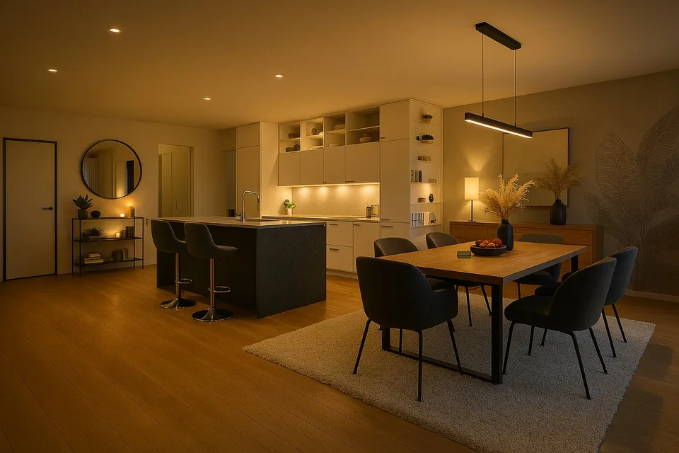 Appartement en propriété neuve, 3,5 pièces avec espace de séjour et espace vert à Gommiswald
