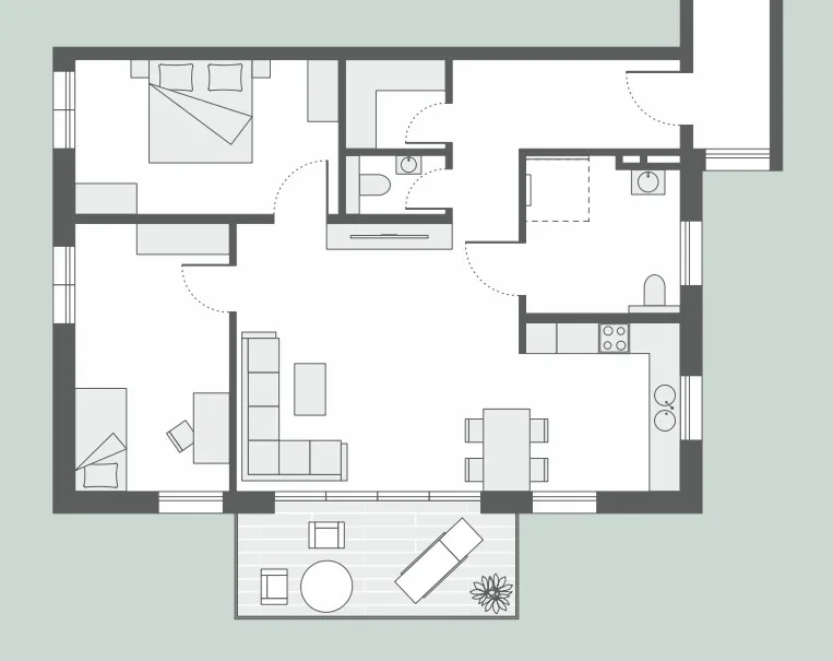 Bonndorf - Appartamento 3 locali al piano terra