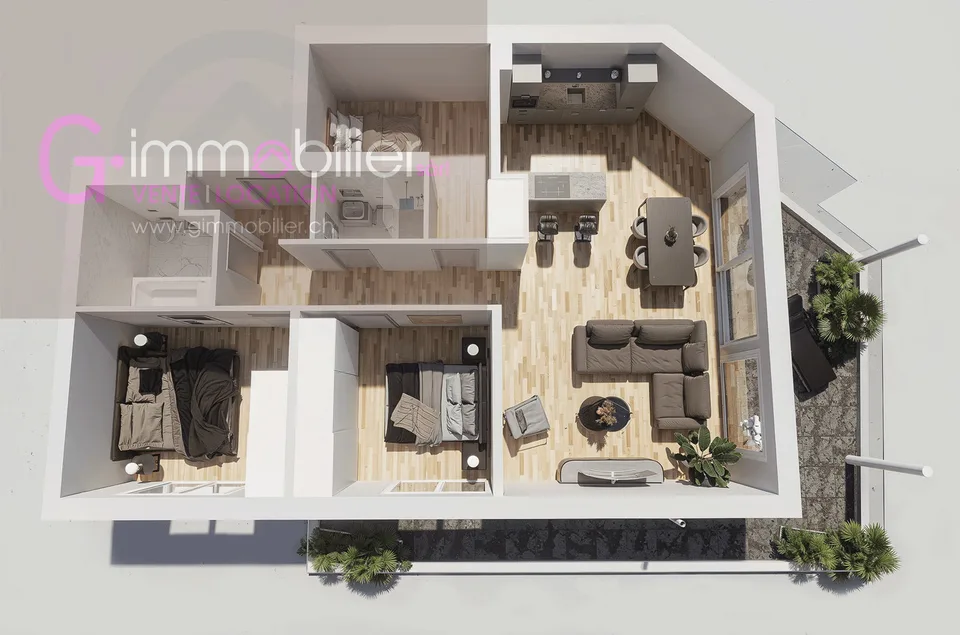 Monthey - nuova costruzione - 4,5 locali di 121m2 al 2° piano
