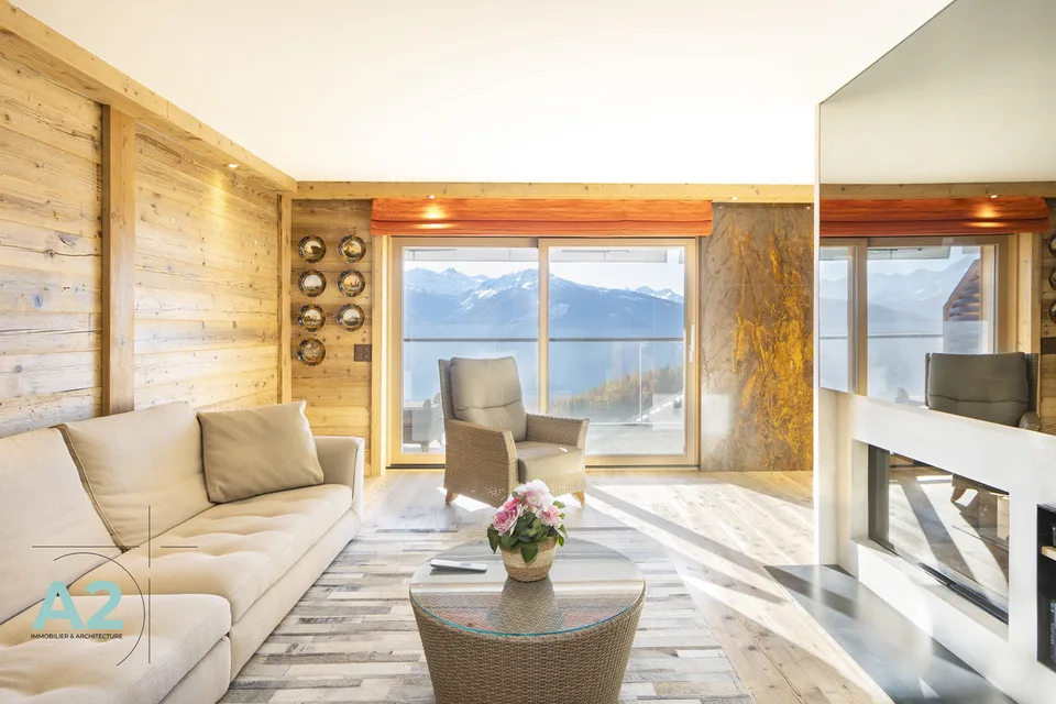 PRÄCHTIGES APARTMENT AM EINGANG VON MONTANA MIT PANORAMABLICK