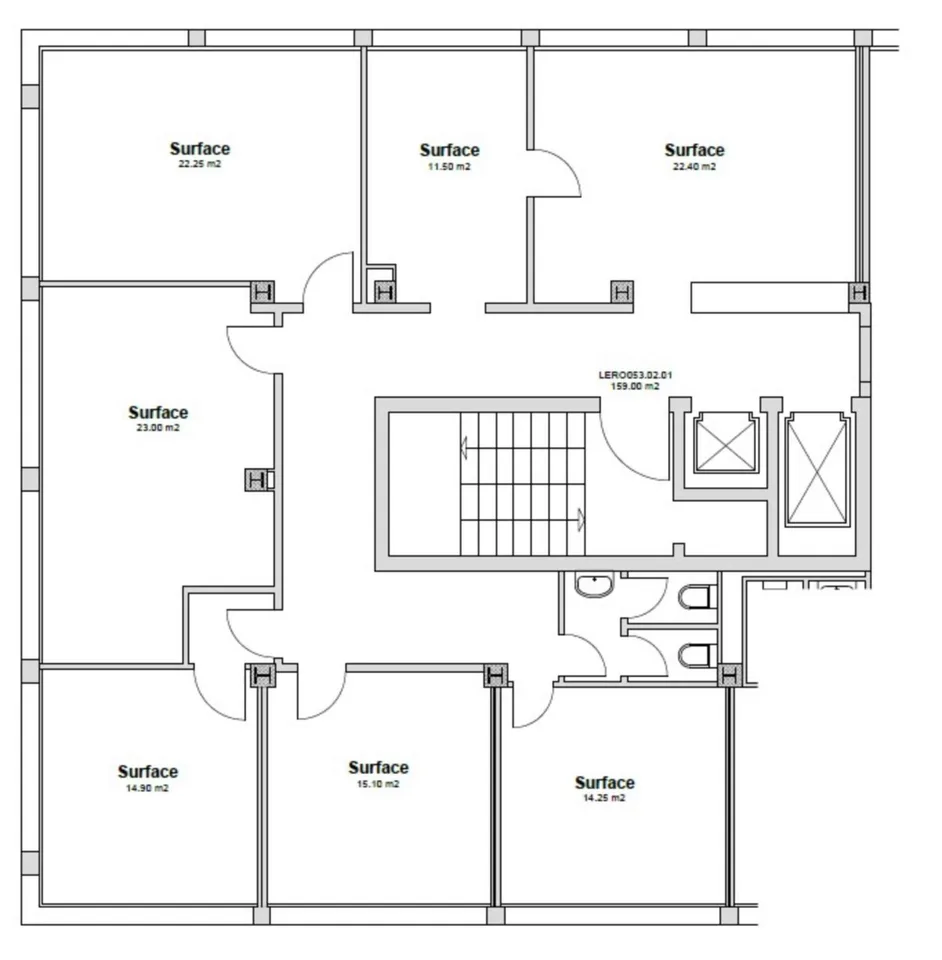 Moderne und helle Büros 159 m2 zur Miete in La Chaux-de-Fonds