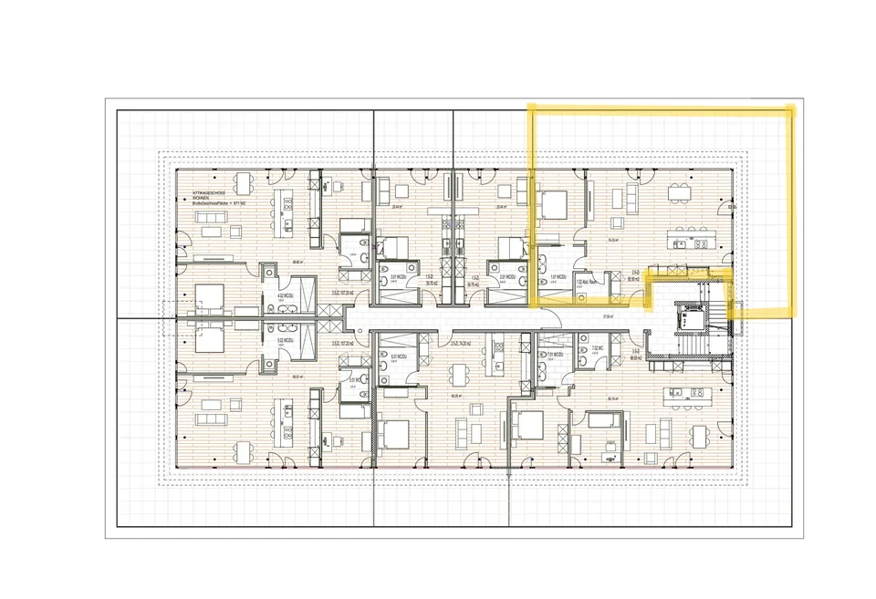 Moderne 2.5-Zimmer-Attikawohnung mit grosser Terrasse in Egnach
